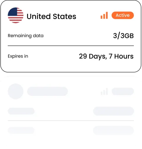 Enjoy fast 4G/5G data abroad